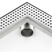 Sprchové žlaby rohové