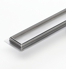 Sprchový odtokový žlab rohový L s keramickým obkladem (nerezový sifon)