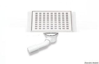 Podlahová vpusť čtverec 150x150 s přírubou (sifon PVC)